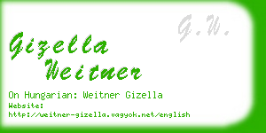 gizella weitner business card